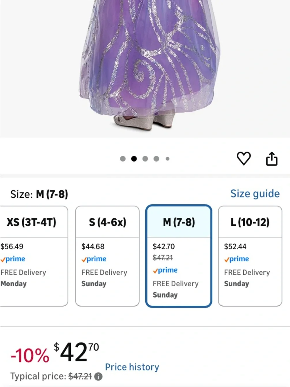 Disguise Wicked Glinda Deluxe /Good Costume, Official Wicked Movie Costume Kids
